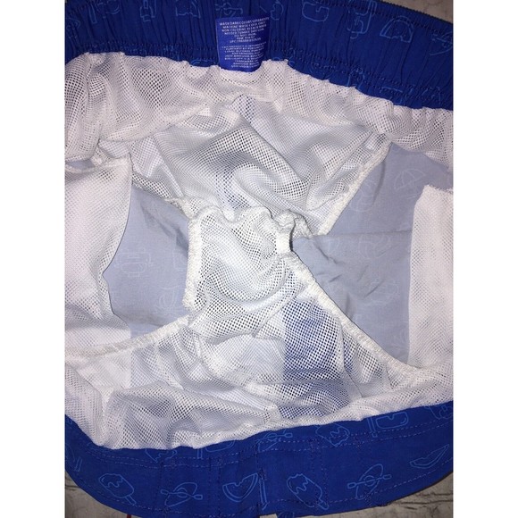 Bud Light Beer Men's Board Shorts Drawstrings poly Blend Swim Trunks 2XL 44/46 - Picture 8 of 8